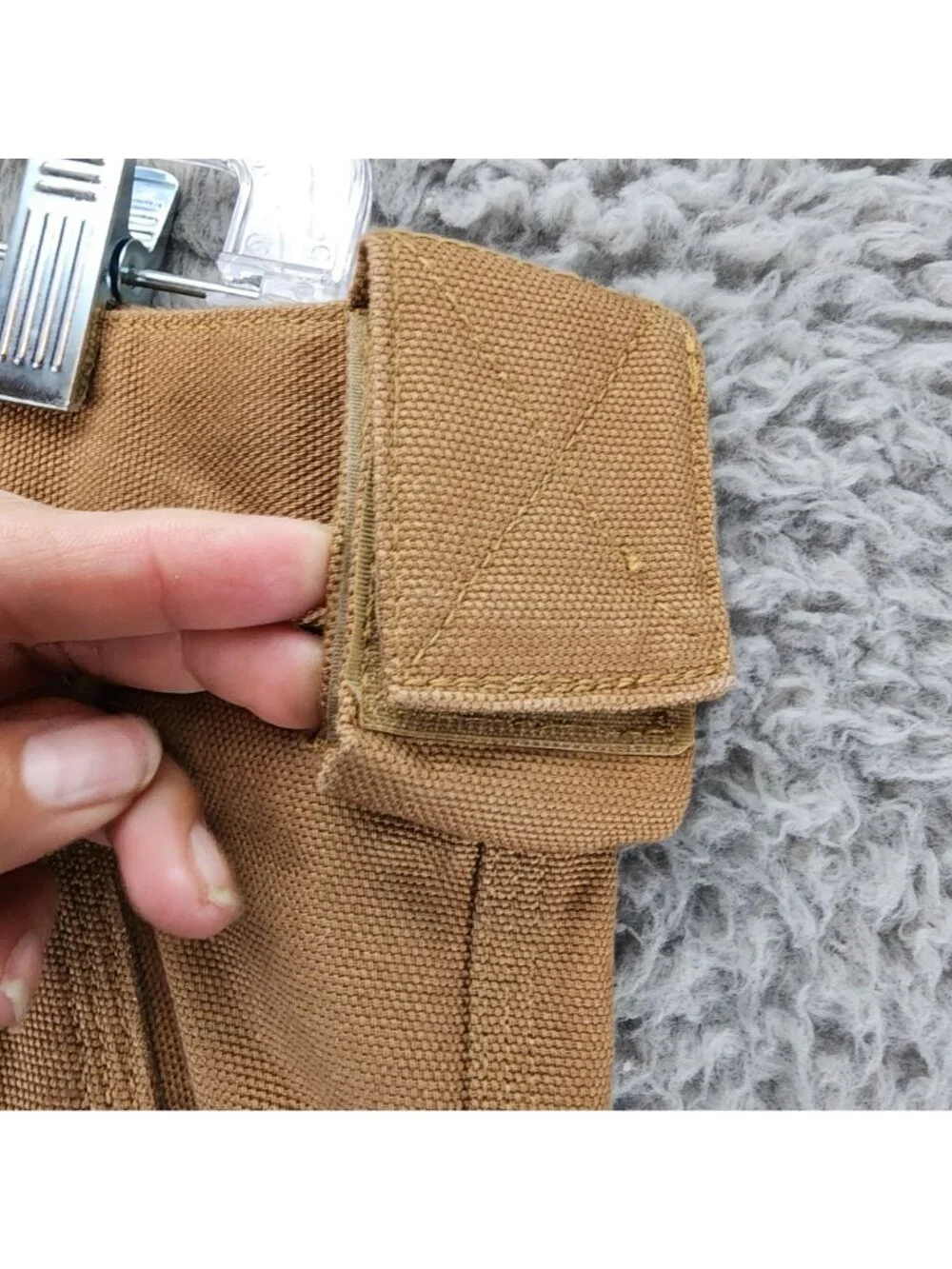 Duluth Pants Mens 40x30 Brown Double Knee Cotton Mid Rise Cargo